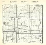 Clinton County, Lafayette, Platte, Shoal, Atchison, Concord, Lathrop, Hardin, Clinton, Jackson, Missouri State Atlas 1940c